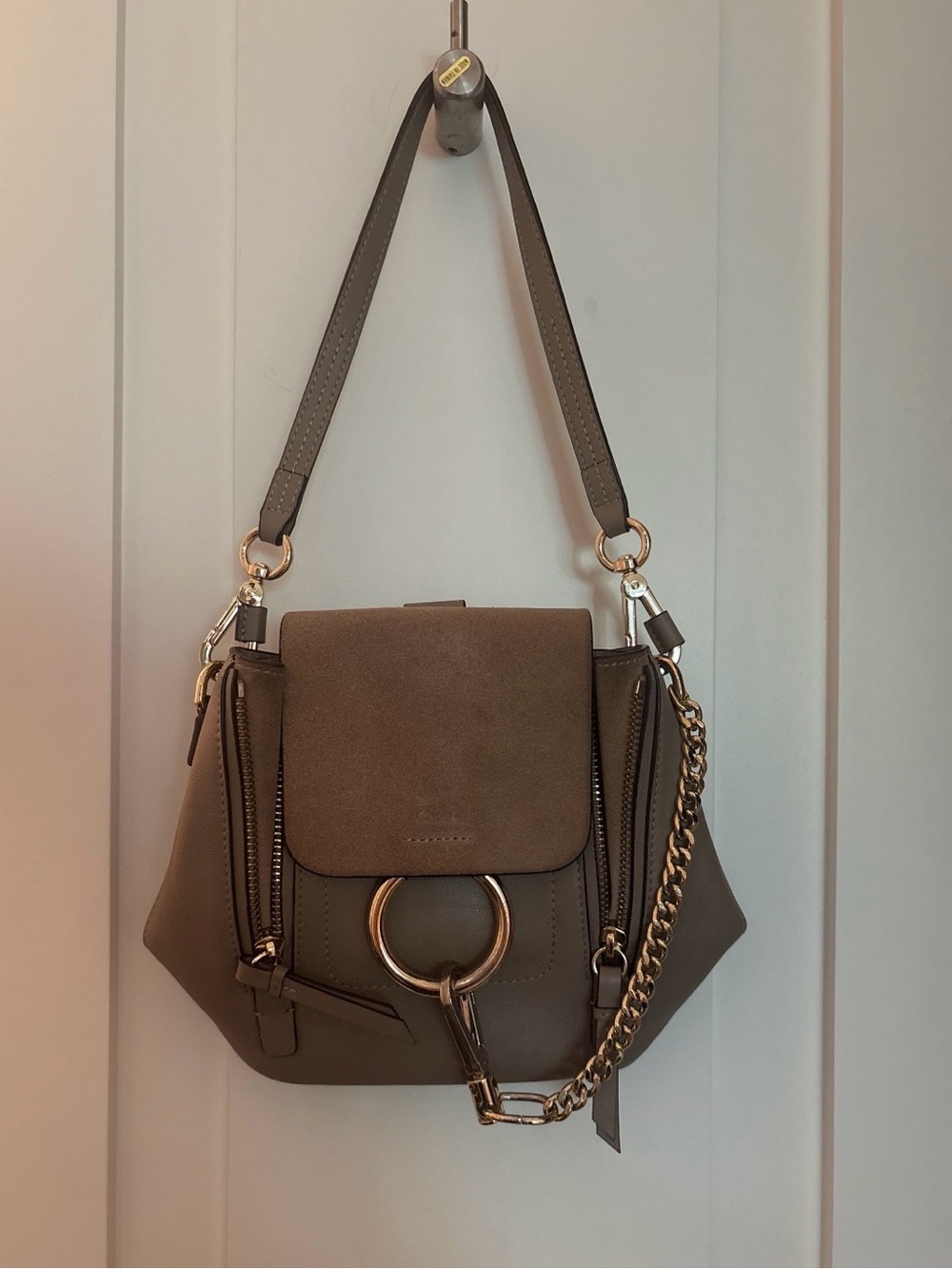 Chloe Faye mini Shoulder Bag with Gold Hardware